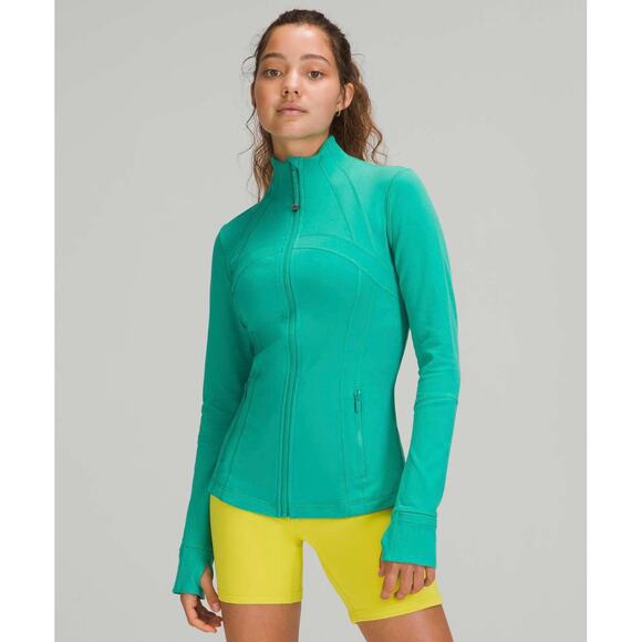 RARE Vintage Lululemon Define Jacket Size 8 Maldives Green Blue Omega Zip Pull - Picture 1 of 16